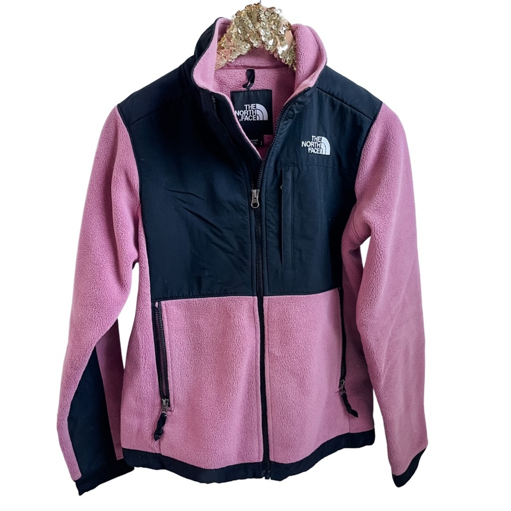 The North Face SM Pink and Black Denali Fleece Jacket